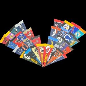 NFL Pennants - Complete 32 Teams - W/ Redskins - 9x4 Inch